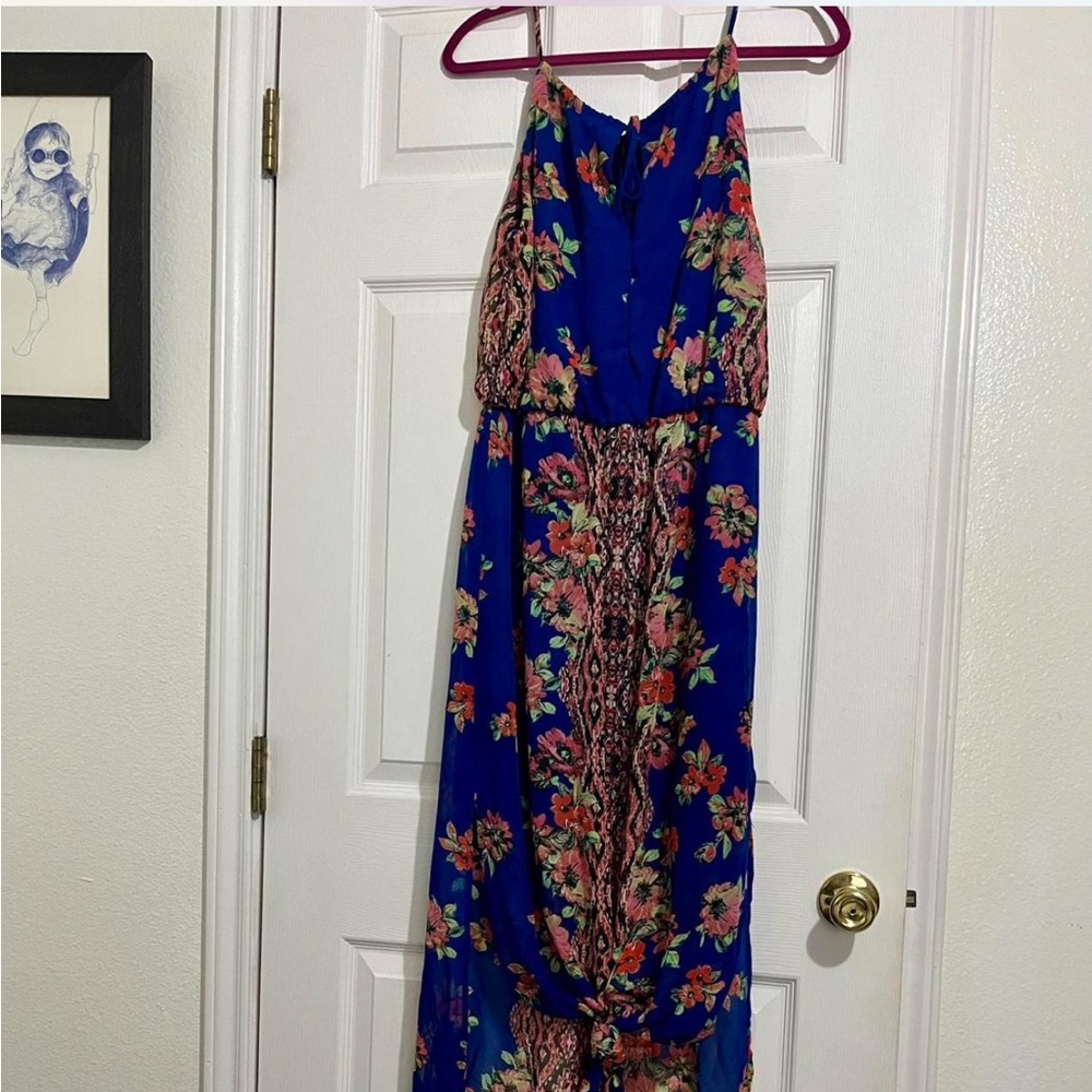 Blue Floral Maxi dress